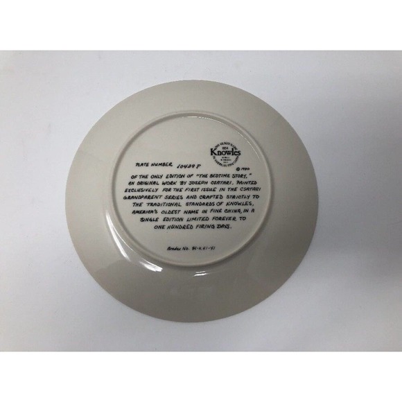 Vintage 1980 Grandparent Collectible Plate Knowles Csatari Bedtime Story COA Box - Picture 6 of 11